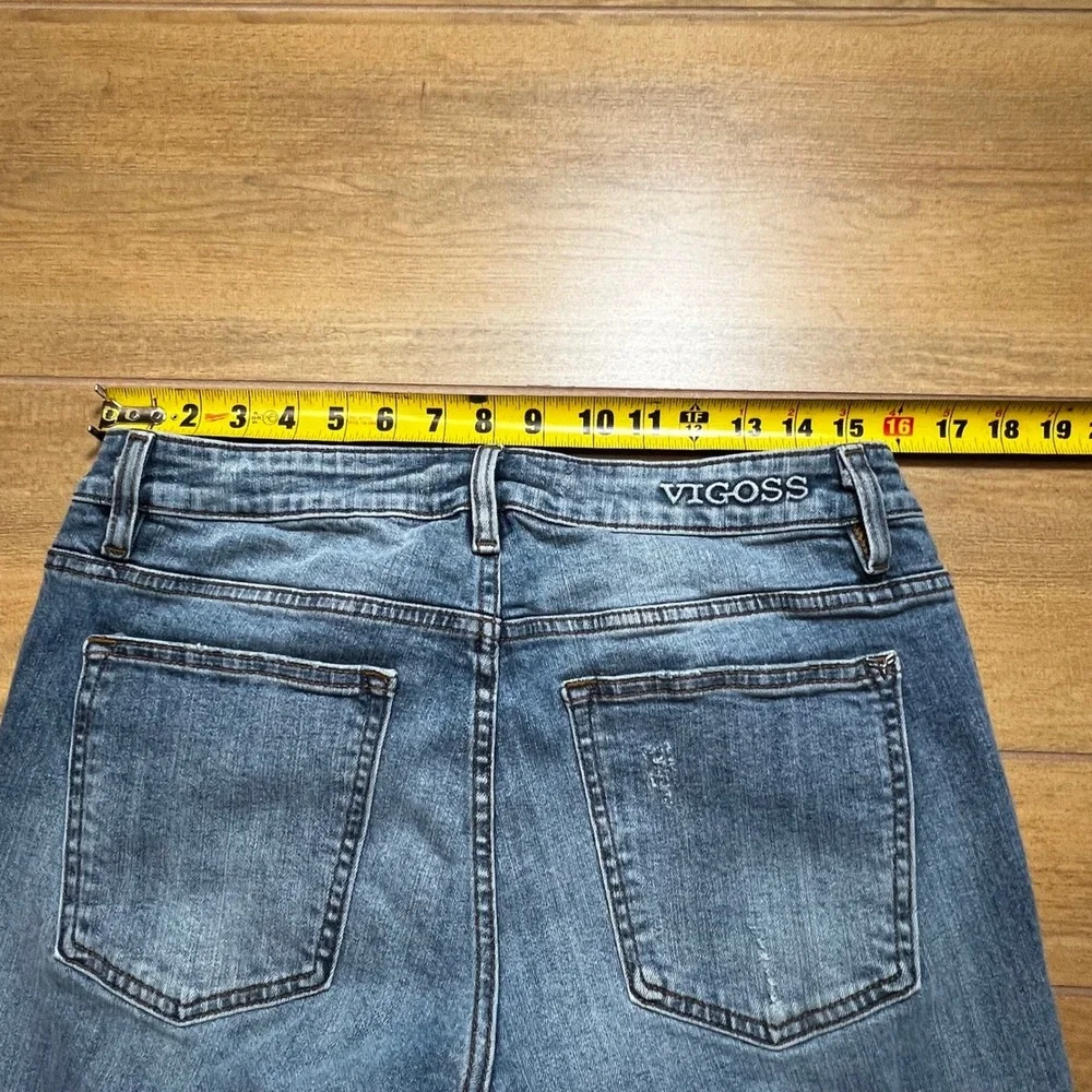 Vigoss Keith 320 Skinny Jeans Medium‎ Wash Distressed Mens Size 32x32